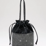 Diamond bucket handbag