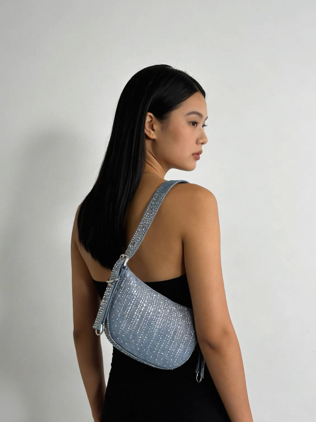 74 Diamond denim handbag - Image 1